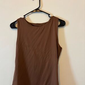 Tahari Chocolate Brown Tank Top